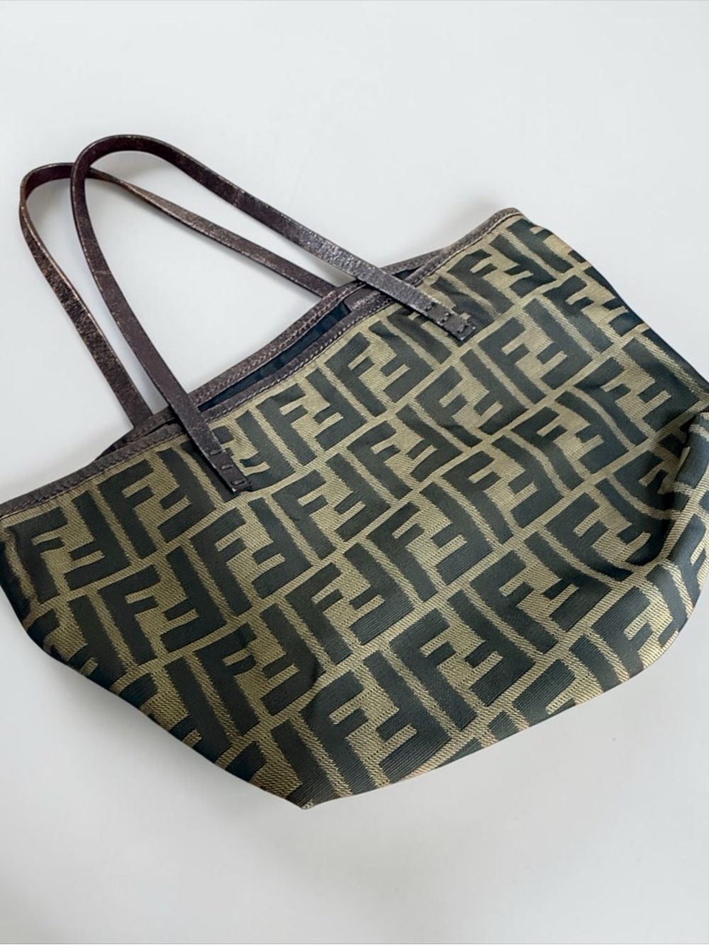 Authenticated Fendi Zucca Jacquard Canvas MINI Tote Bag! COA! - Picture 11 of 16